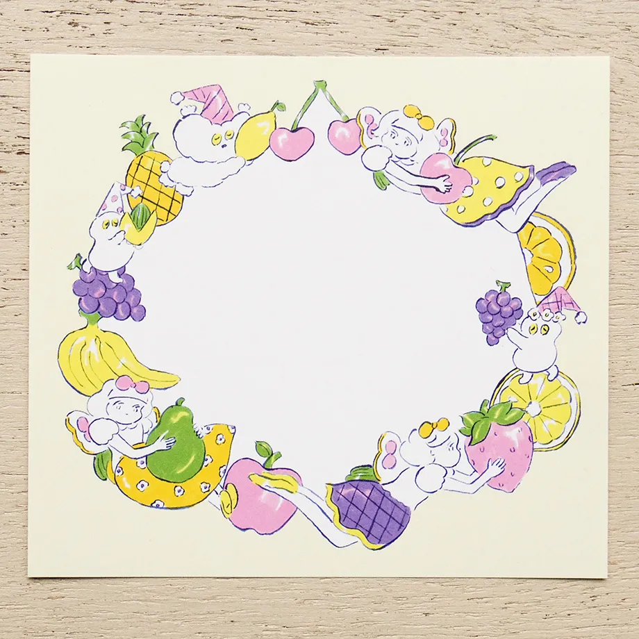 Cozyca Heisuke Kitazawa Memo Block - Fruit