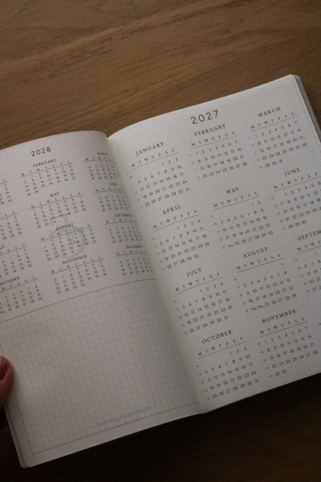Faded Chronicle 2027 B6 Compact Planner