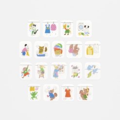 Bande Masking Roll Sticker - Laundry Time - Carefree Animals - All Designs