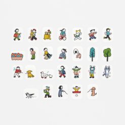 Bande Masking Roll Sticker - Planner People - Stroll Day - All Designs