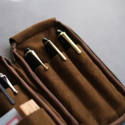 &Liebe - Leather Zip Pen Case - Image 18