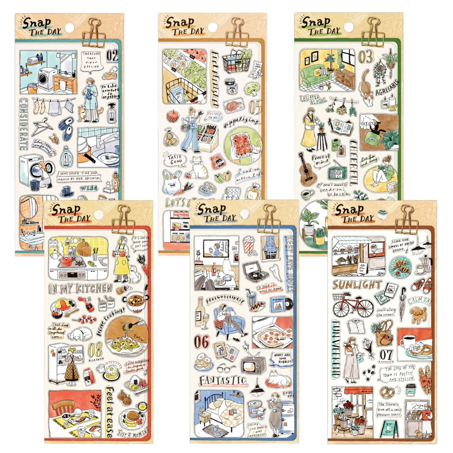Mind Wave Snap The Day Stickers (6 designs)