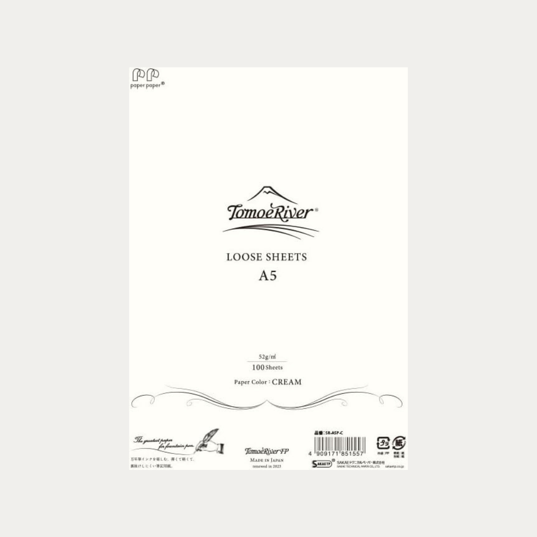 Tomoe River Paper A5 Loose Sheets, Cream 52gsm
