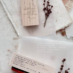 Nove Scrabble Rubber Stamps Remember to Smile