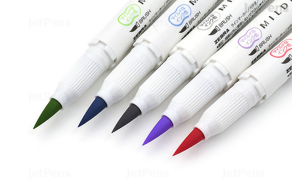 Zebra Mildliner Brush Pens Warm Set