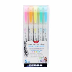 Zebra Mildliner Brush Neon Set