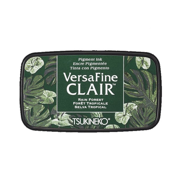 Tsukineko VersaFine Clair Rain Forest ink pad