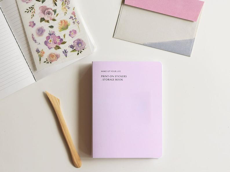 MU stickers storage album lilac purple
