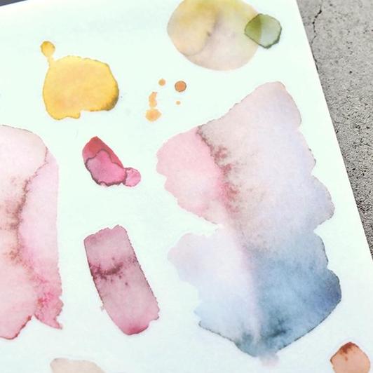 MU Print-On Stickers - Watercolour Pink - Image 2