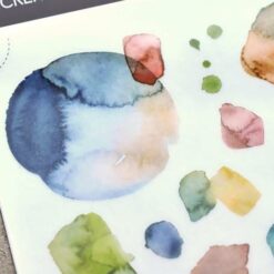 MU Print-On Stickers - Watercolour Blue-Green - Image 2