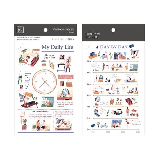 MU Print-On Stickers - Daily Life