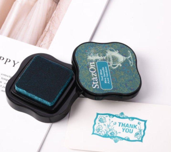 Tsukineko StazOn Midi Ink Pad - Teal Blue - Image 2