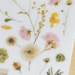 Mu Print On Stickers Pressed Flowers transfer stickers