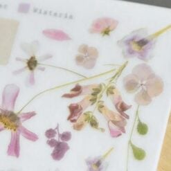Mu Print On Stickers Pressed Flowers transfer stickers