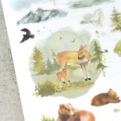 Mu Print On Stickers Green Forest