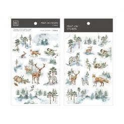 Mu Print On Stickers Forest Mist