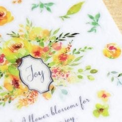 MU Print-On Stickers - Yellow Garden