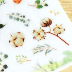 MU Print-On Stickers - Cotton Flowers and Greenery