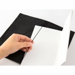 Traveler's Notebook Leather Cover Black by Traveler's Company Japan set up