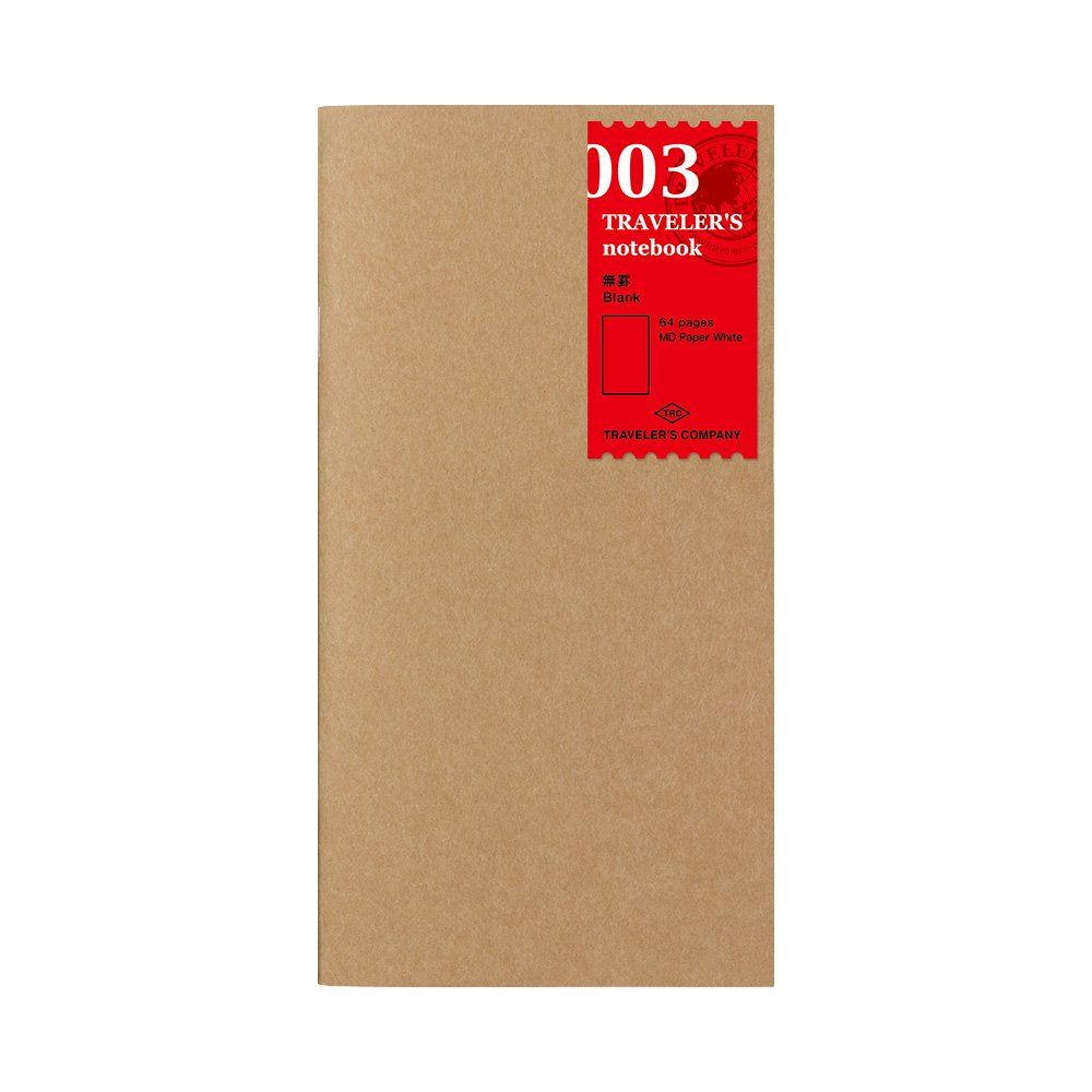 TRAVELER'S Company Notebook Refill 003 - Blank