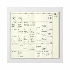 TRAVELER'S Notebook Refill 017 - Free Diary (Monthly) - Image 4