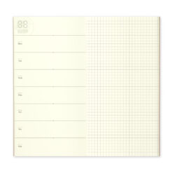 TRAVELER'S notebook Refill Free Diary Weekly + Grid Notebook 019