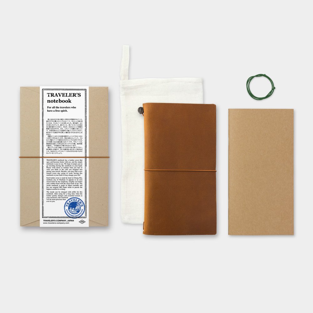 Traveler's Notebook Leather Cover Camel by Traveler's Company Japan