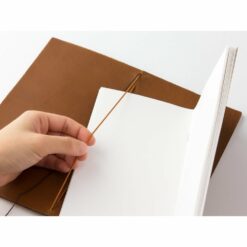 Traveler's Notebook Leather Cover Camel by Traveler's Company Japan insert