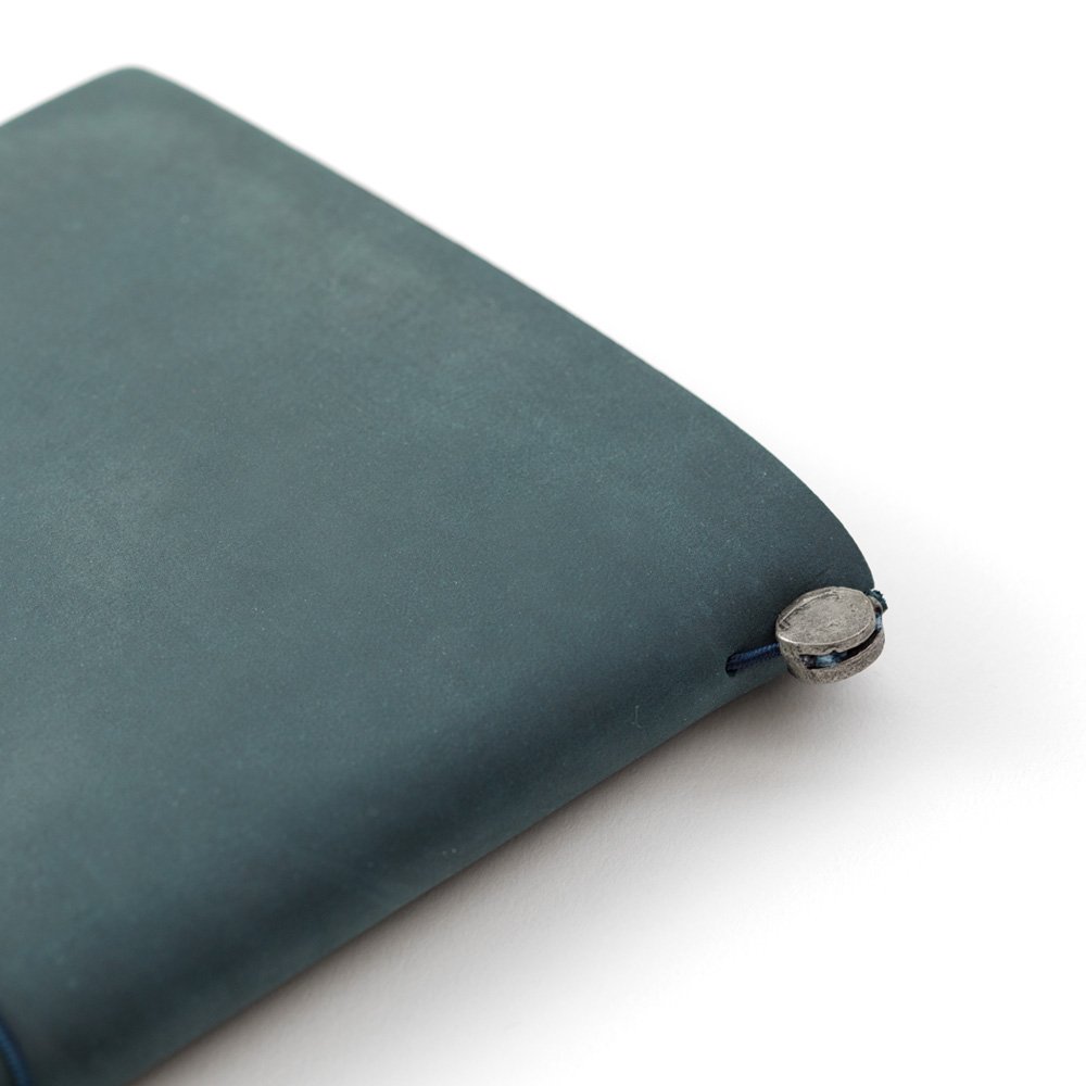 Traveler's Notebook Leather Cover Blue by Traveler's Company Japan detail