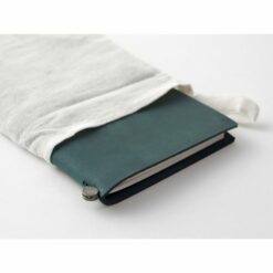 Traveler's Notebook Leather Cover Blue by Traveler's Company Japan dust bag