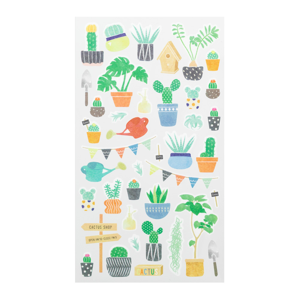 Midori Sticker 2377 Marché Cactus