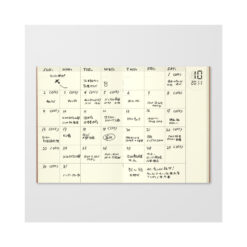 TRAVELER'S Notebook Passport Size Refill 006 - Free Diary, Monthly - Image 4