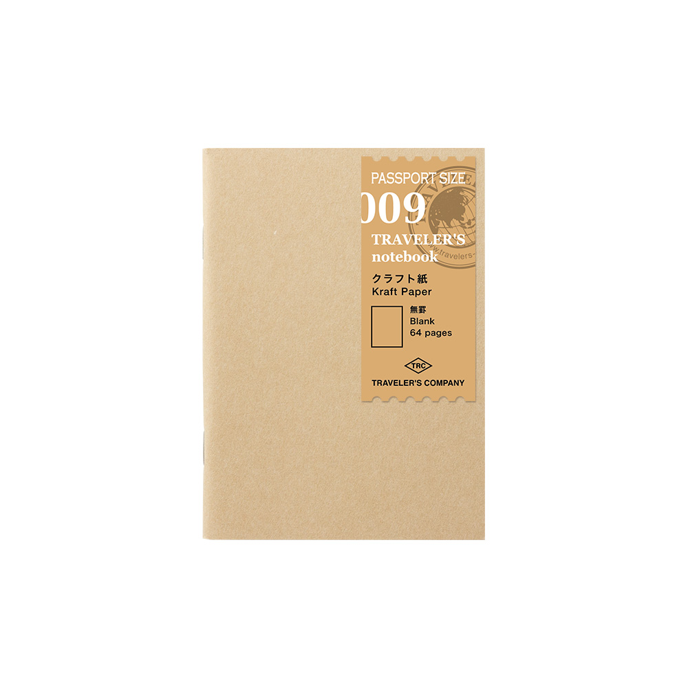 TRAVELER'S Notebook Passport Size Refill 009 - Kraft Paper