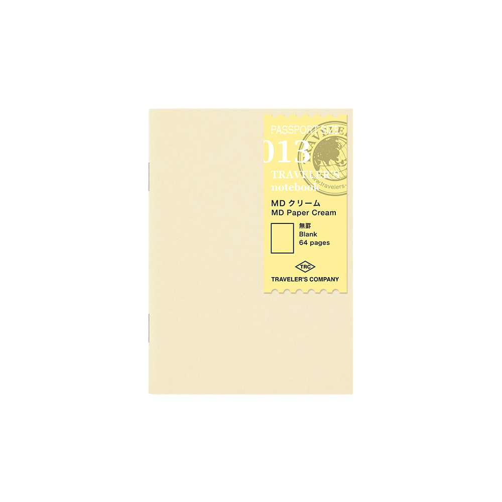 TRAVELER'S Notebook Passport Size Refill 013 - MD Paper Cream