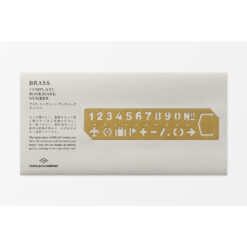 TRAVELER'S Company Brass Stencil Bookmark Number - Image 2