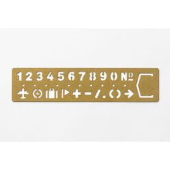 TRAVELER'S Company Brass Stencil Bookmark Number - Image 3
