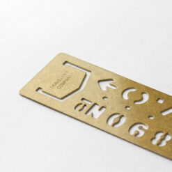 TRAVELER'S Company Brass Stencil Bookmark Number - Image 4