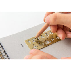 TRAVELER'S Company Brass Stencil Bookmark Number - Image 5