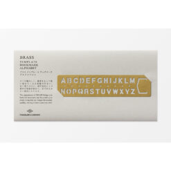 TRAVELER'S Company Brass Stencil Bookmark Alphabet - Image 2