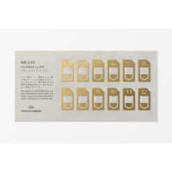 TRAVELER'S Company Brass Clips x 12, Numbered - Image 3