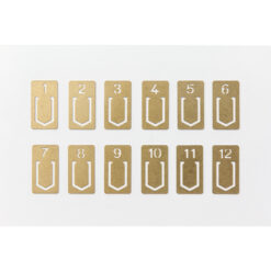 TRAVELER'S Company Brass Clips x 12, Numbered - Image 4