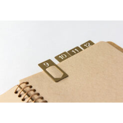 TRAVELER'S Company Brass Clips x 12, Numbered - Image 2