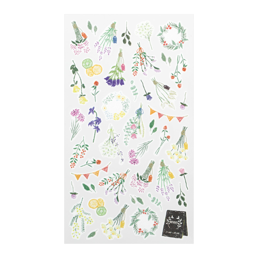Midori Sticker Marché Dried Flower 2375