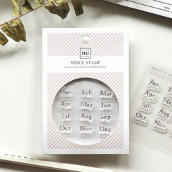 MU My Icon Clear Stamp Set No. 00 Calendar