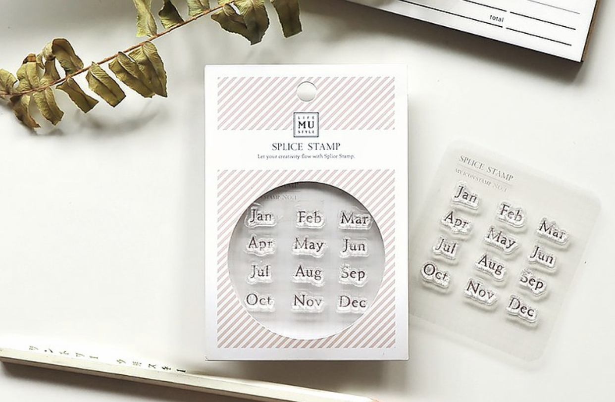 MU My Icon Clear Stamp Set No. 00 Calendar