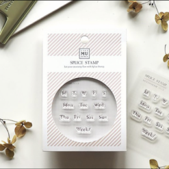 MU My Icon Clear Stamp Set No. 00 Calendar