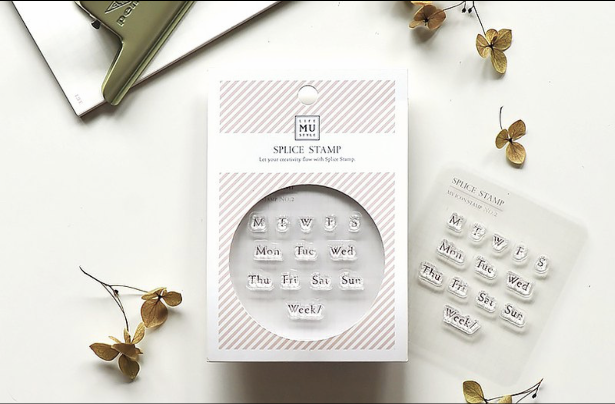 MU My Icon Clear Stamp Set No. 00 Calendar