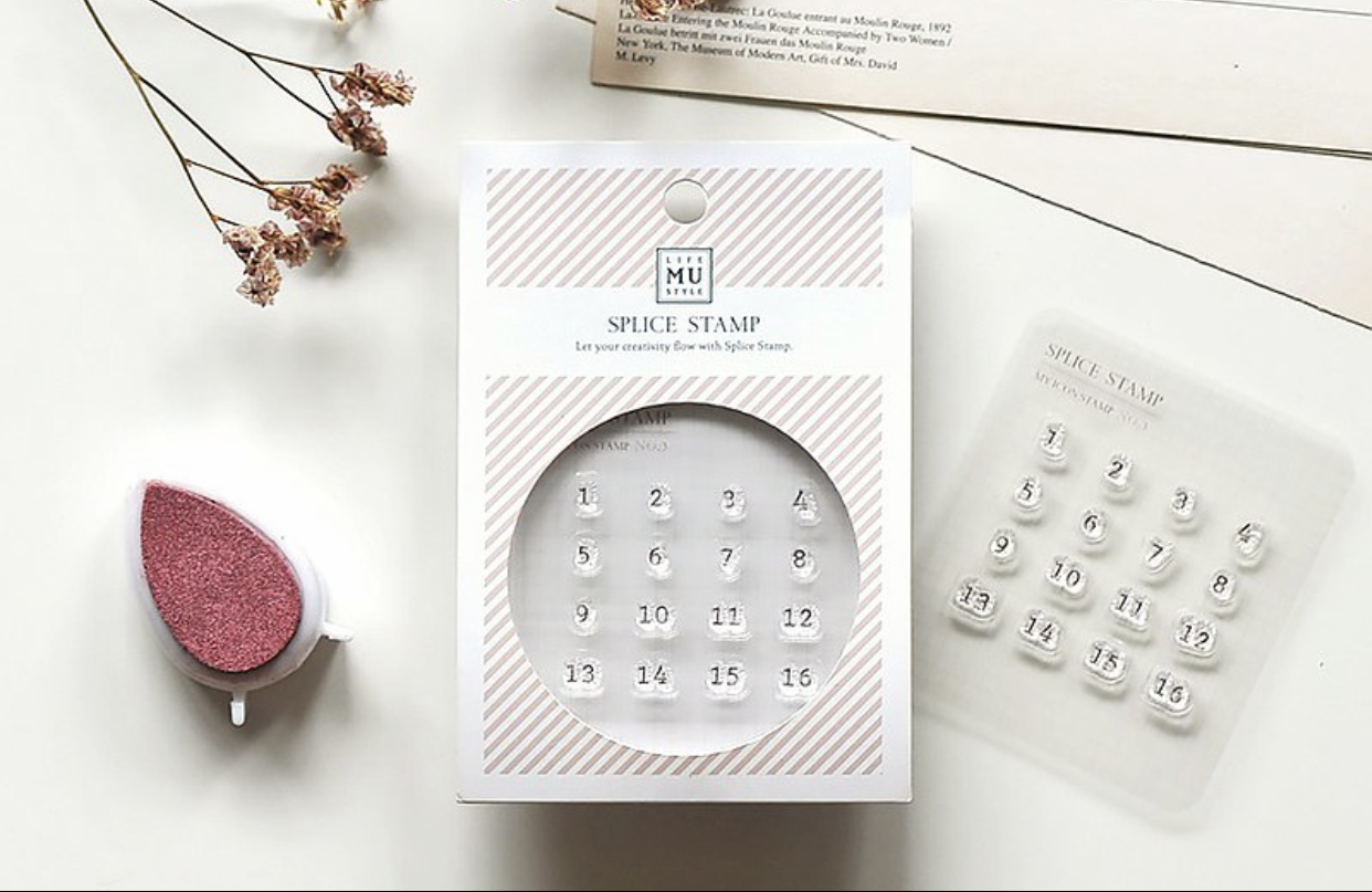 MU My Icon Clear Stamp Set No. 00 Calendar