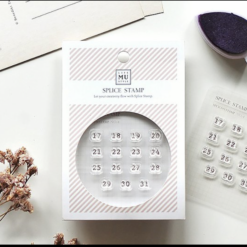 MU My Icon Clear Stamp Set No. 00 Calendar