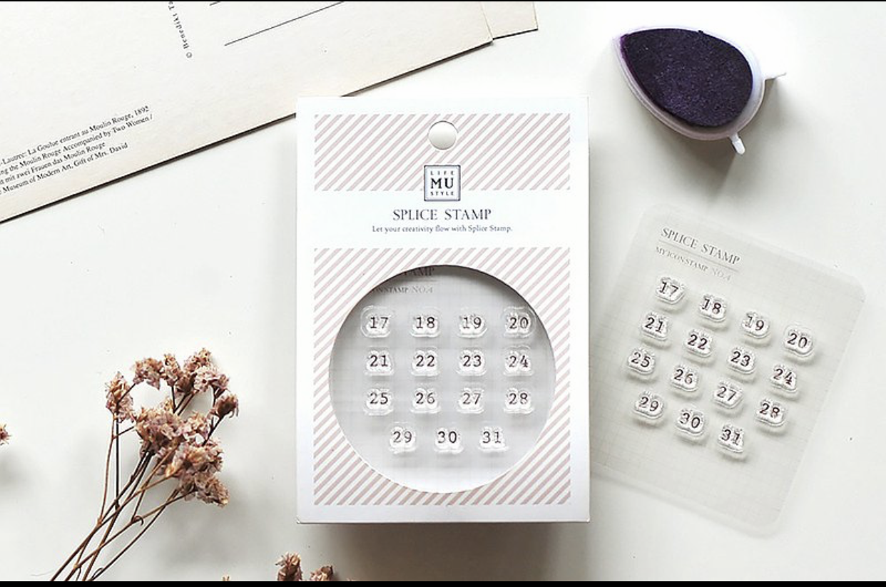 MU My Icon Clear Stamp Set No. 00 Calendar